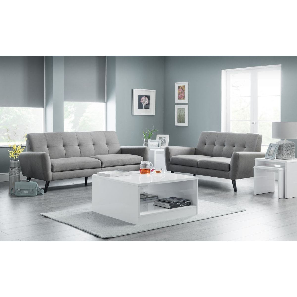Manhattan High Gloss 2 Drawer Media Unit