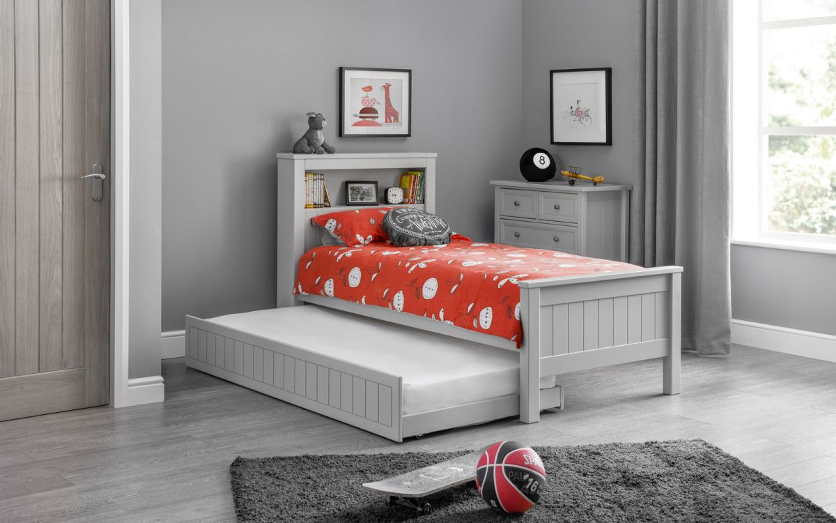 Maine Bookcase Bed - Dove Grey