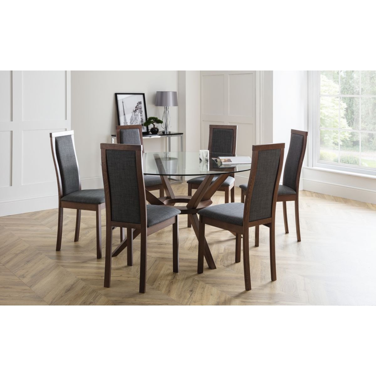 Chelsea Large Glass Top Dining Table