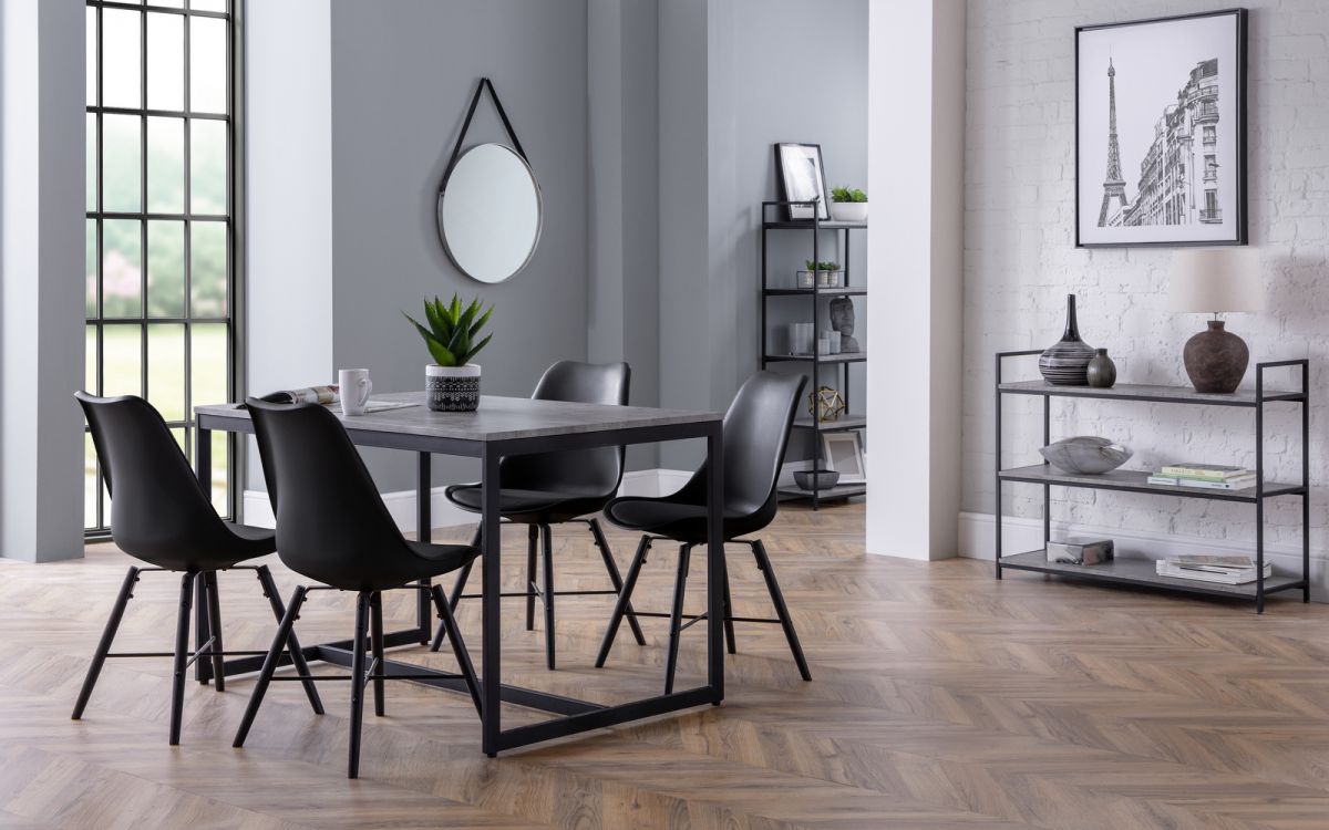 Staten & Kari Black Dining Set
