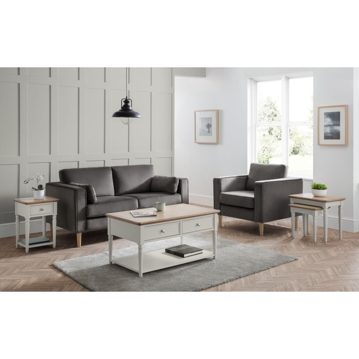 Provence 1 Drawer Lamp Table