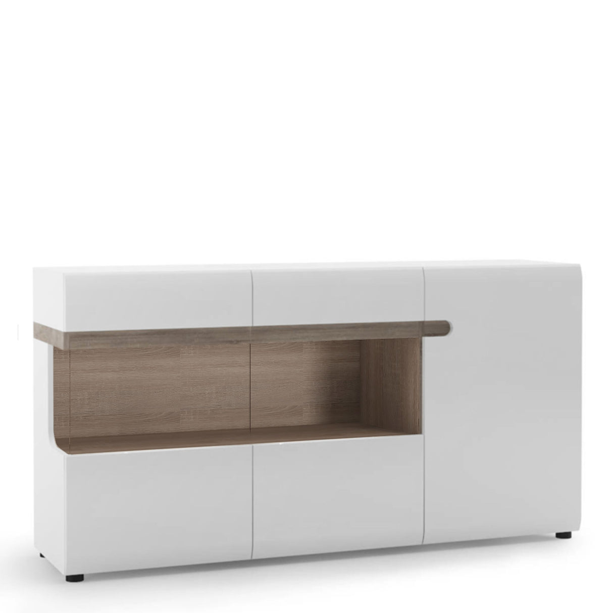 Chelsea Living 3 Door Glazed Sideboard
