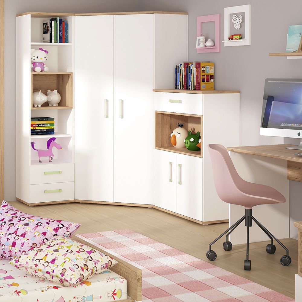 4KIDS Cupboard 2 Doors 1 Drawer with Shelves