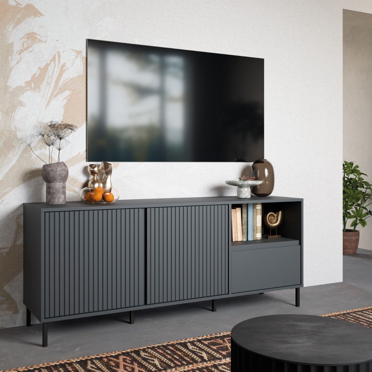 Avenale Wide TV Cabinet 2 Door 1 Drawer