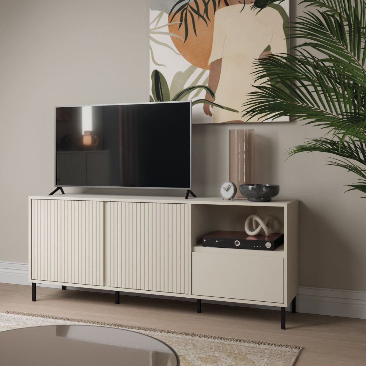 Avenale Wide TV Cabinet 2 Door 1 Drawer