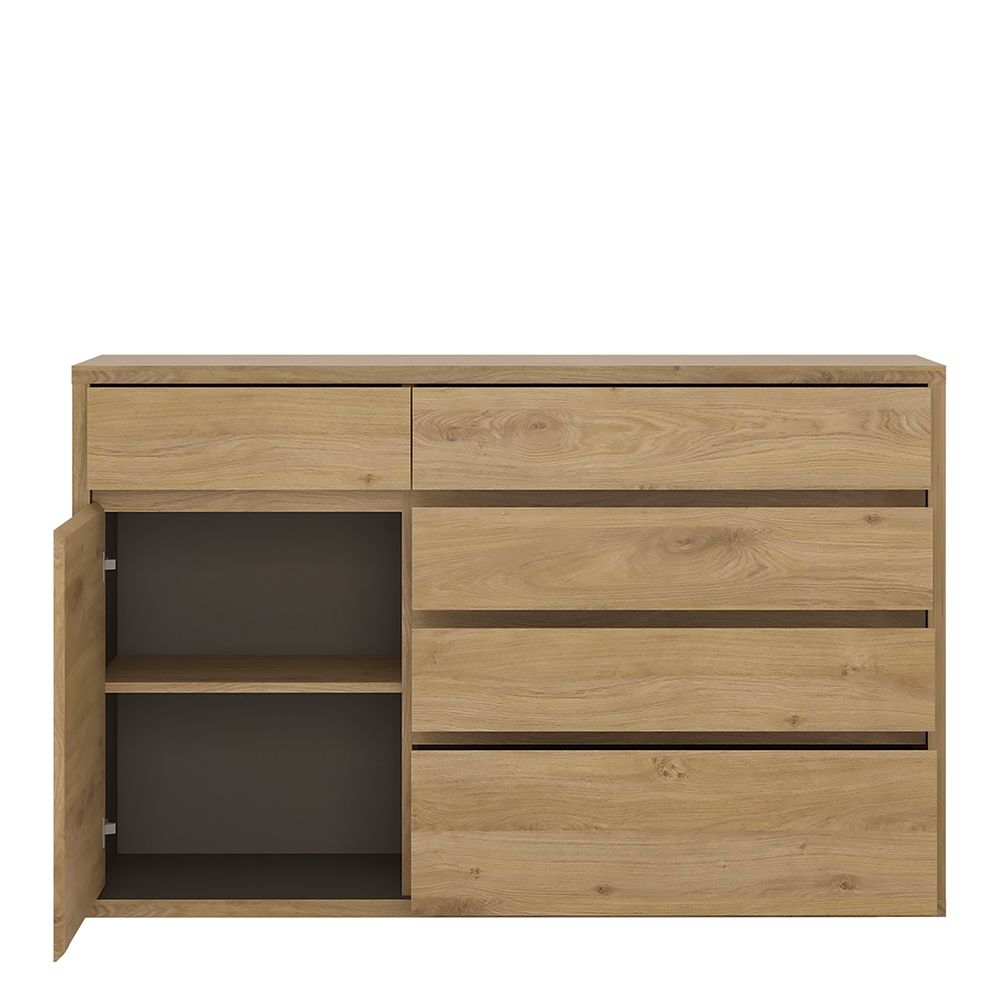 Shetland 1 Door 5 Drawer Cupboard