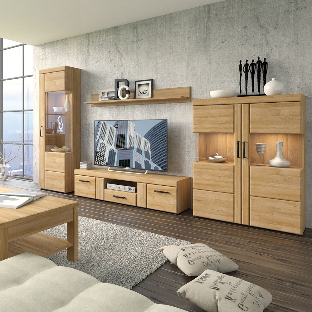 Cortina Tall Glazed Display Cabinet (RH)