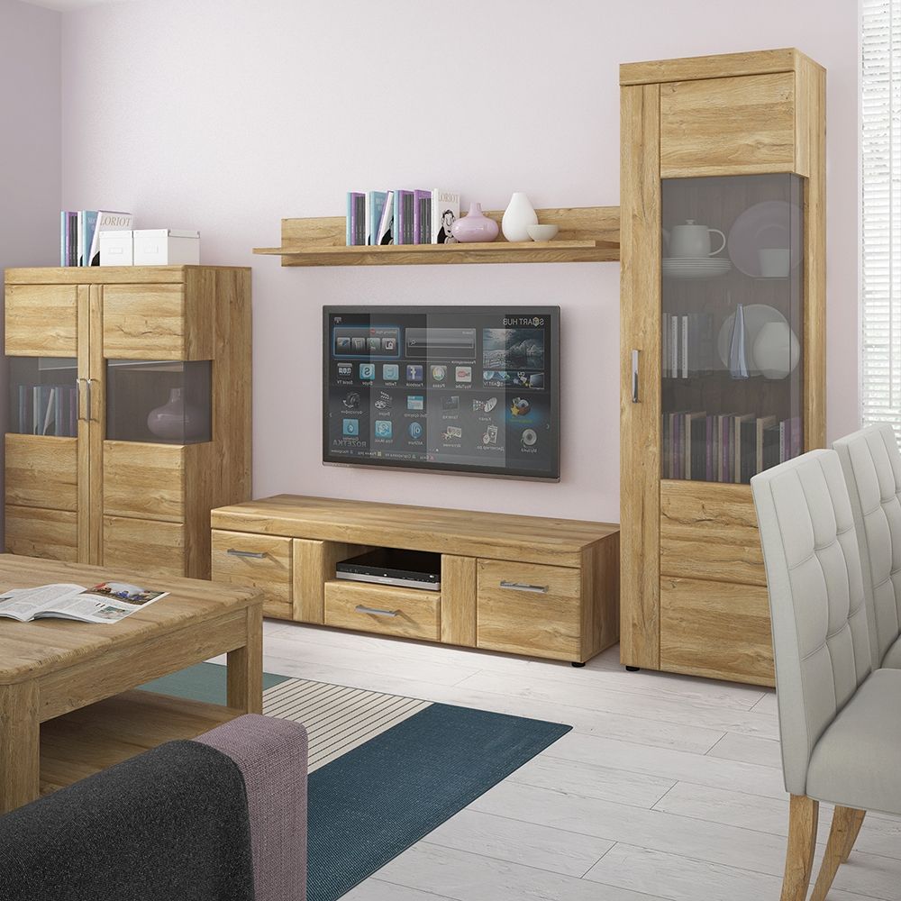 Cortina Tall Glazed Display Cabinet (RH)
