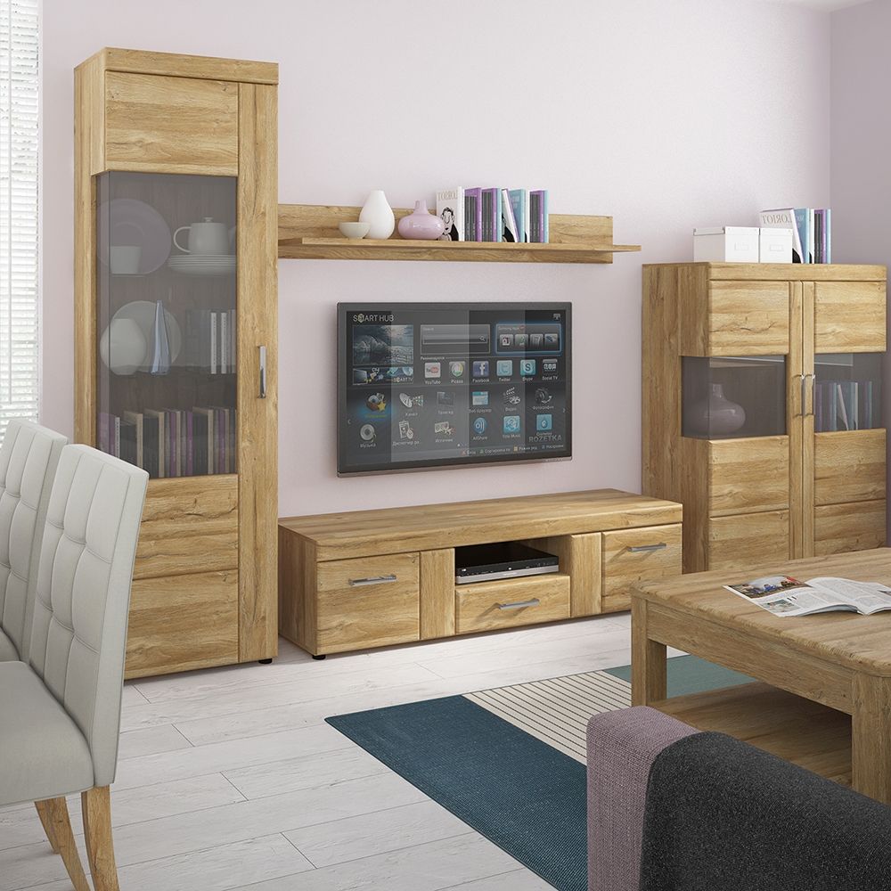 Cortina Tall Glazed Display Cabinet (LH)