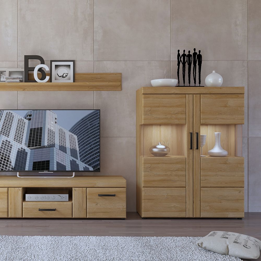 Cortina Low Wide Display Cabinet