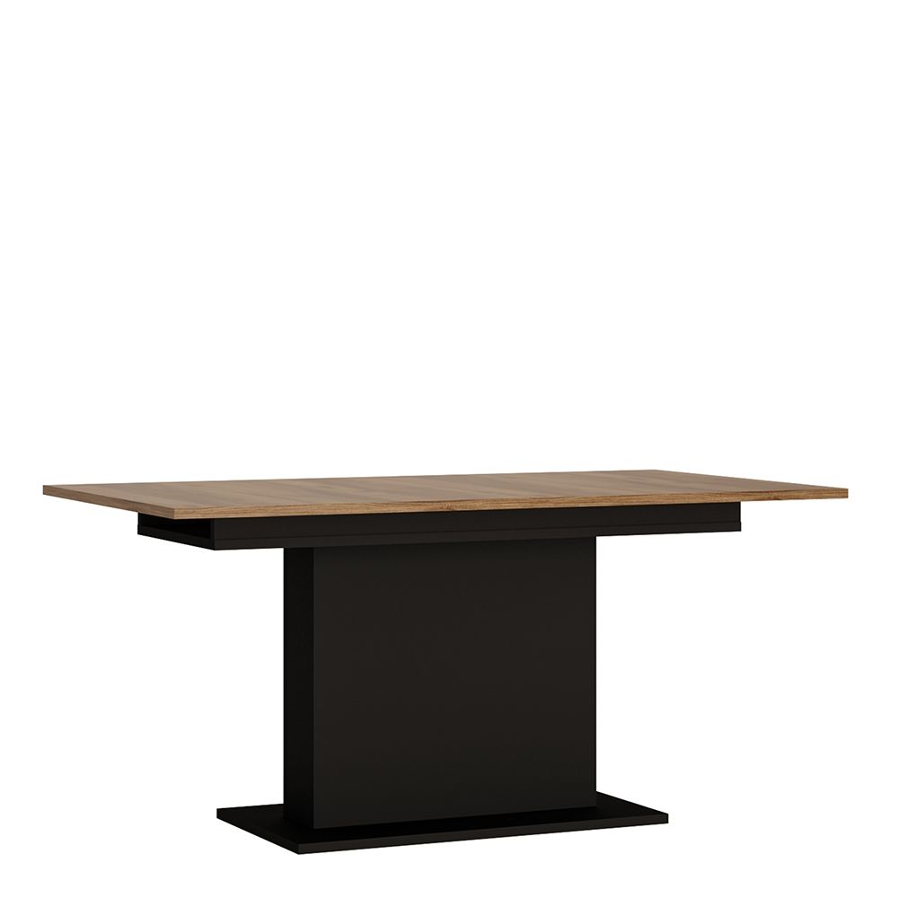 Brolo Extending Dining Table in Walnut and Dark Panel Finish 160-200cm