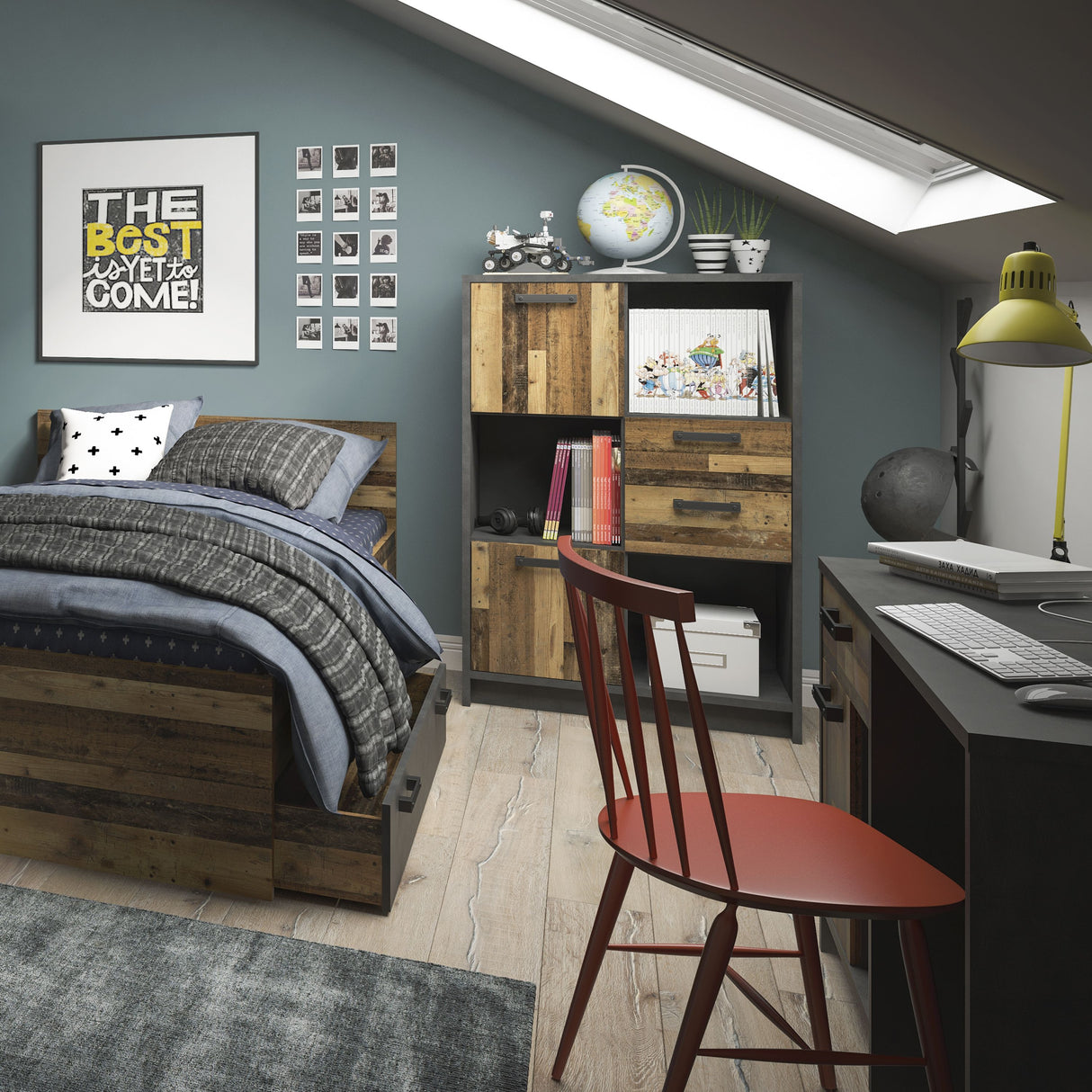 Brooklyn Desk with 1 Door and 1 Drawer