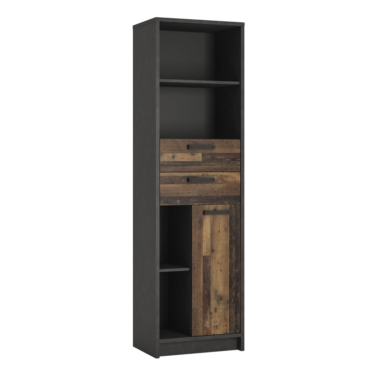 Brooklyn Bookcase 2 Drawers and 1 Door