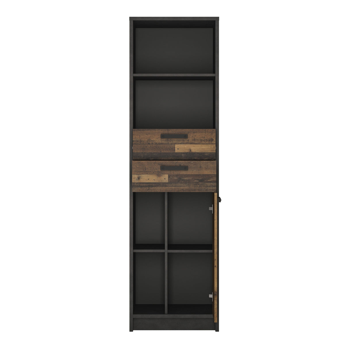 Brooklyn Bookcase 2 Drawers and 1 Door