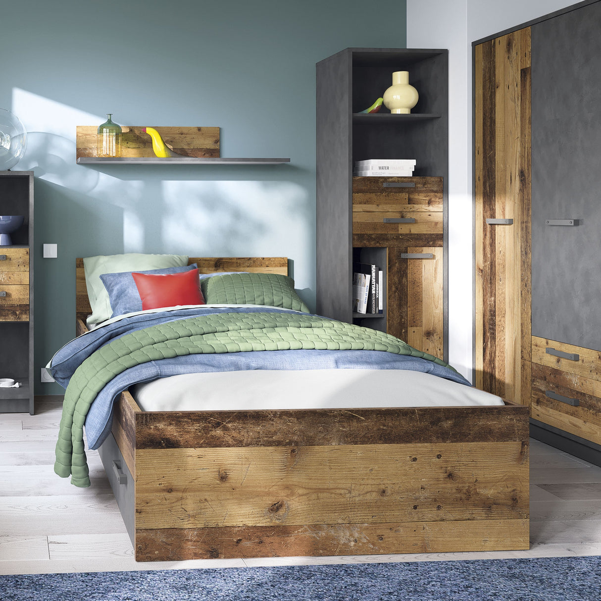 Brooklyn 2 Door Wardrobe with 2 Drawers