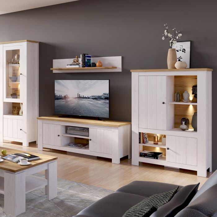 Celesto 2 Door 4 Shelves Cabinet