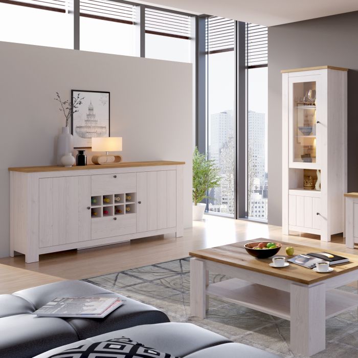 Celesto 2 Door 2 Drawer Sideboard with Wine Rack