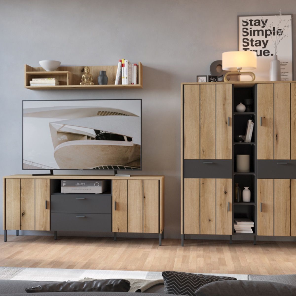Arundel TV Cabinet 2 Door 2 Drawer 158cm Wide