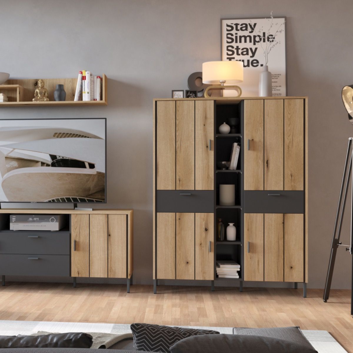 Arundel Wardrobe 4 Door 2 Drawer