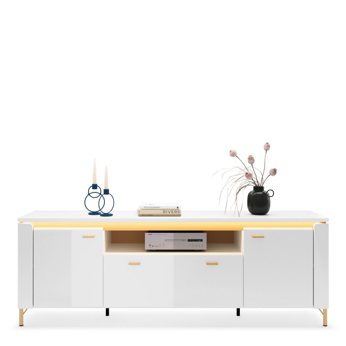 Lazio TV Cabinet 2 Door 1 Drawer