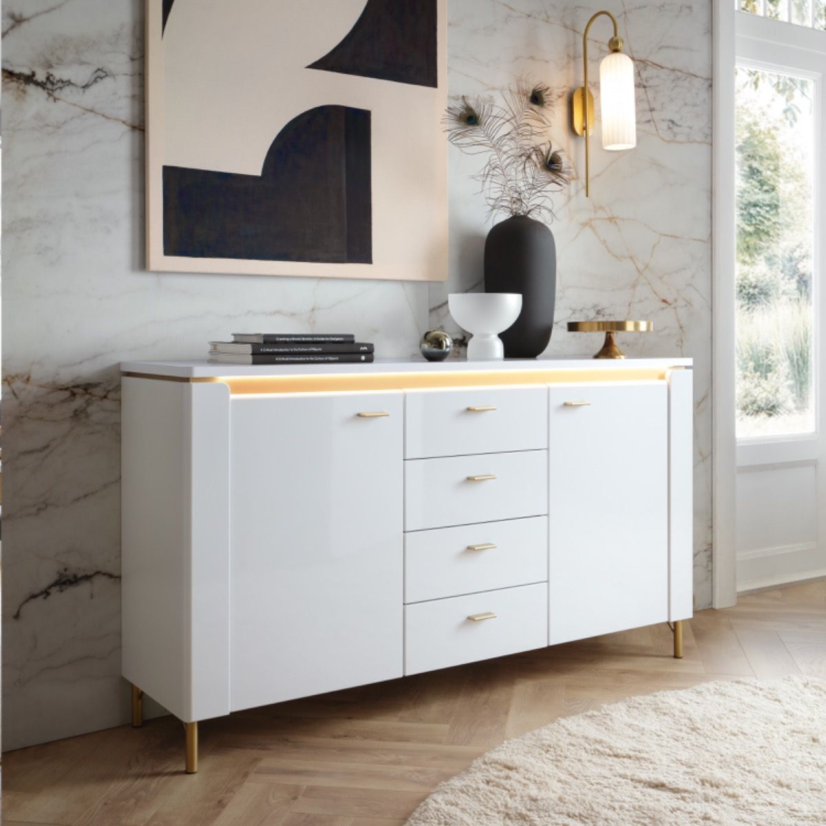 Lazio Sideboard 2 Door 4 Drawer