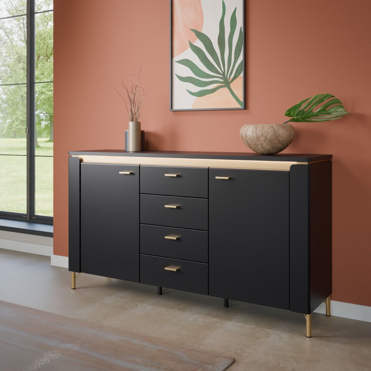 Genoa Sideboard 2 Door 4 Drawer