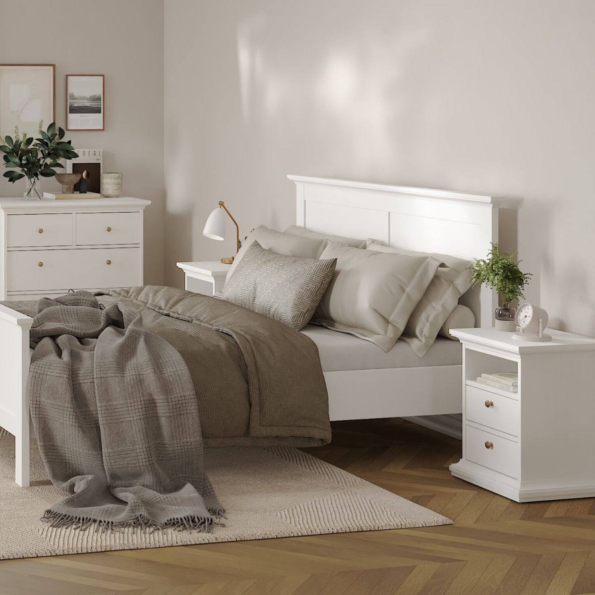 Paris Bedside 2 Drawers