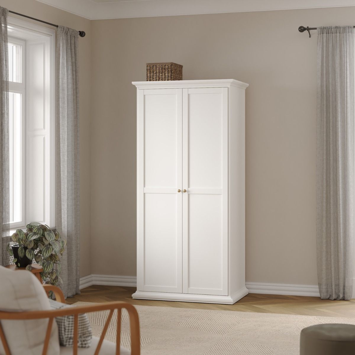 Paris Wardrobe with 2 Doors