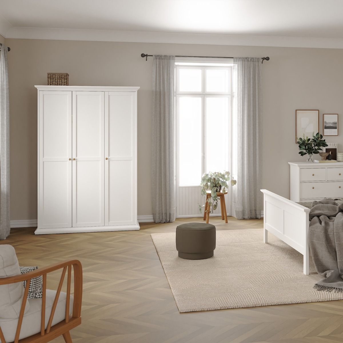 Paris Wardrobe with 3 Doors