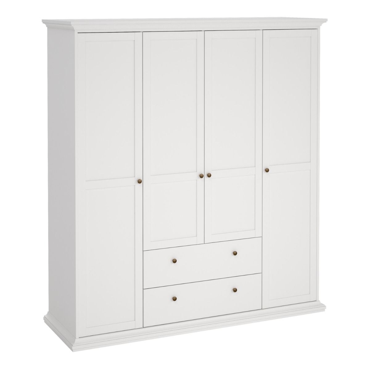 Paris Wardrobe with 4 Doors and 2 Drawers