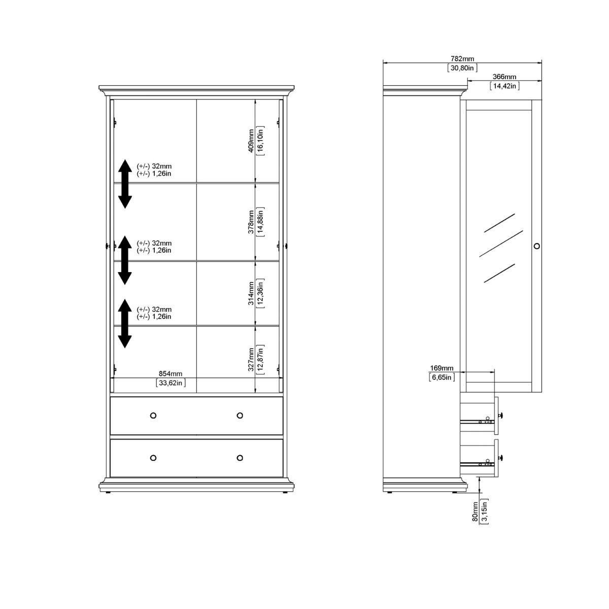 Paris China cabinet