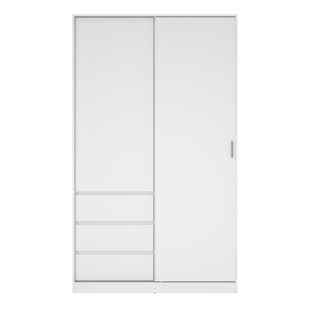 Naia Wardrobe with 1 Sliding Door 1 Door 3 Drawers
