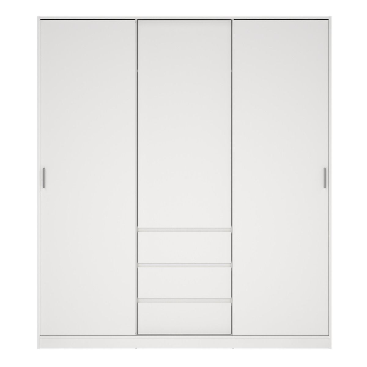Naia Wardrobe with 2 Sliding Doors 1 Door 3 Drawers