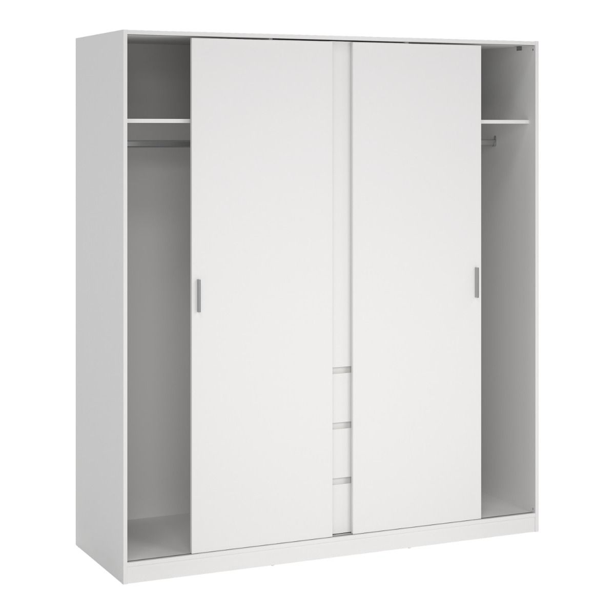 Naia Wardrobe with 2 Sliding Doors 1 Door 3 Drawers