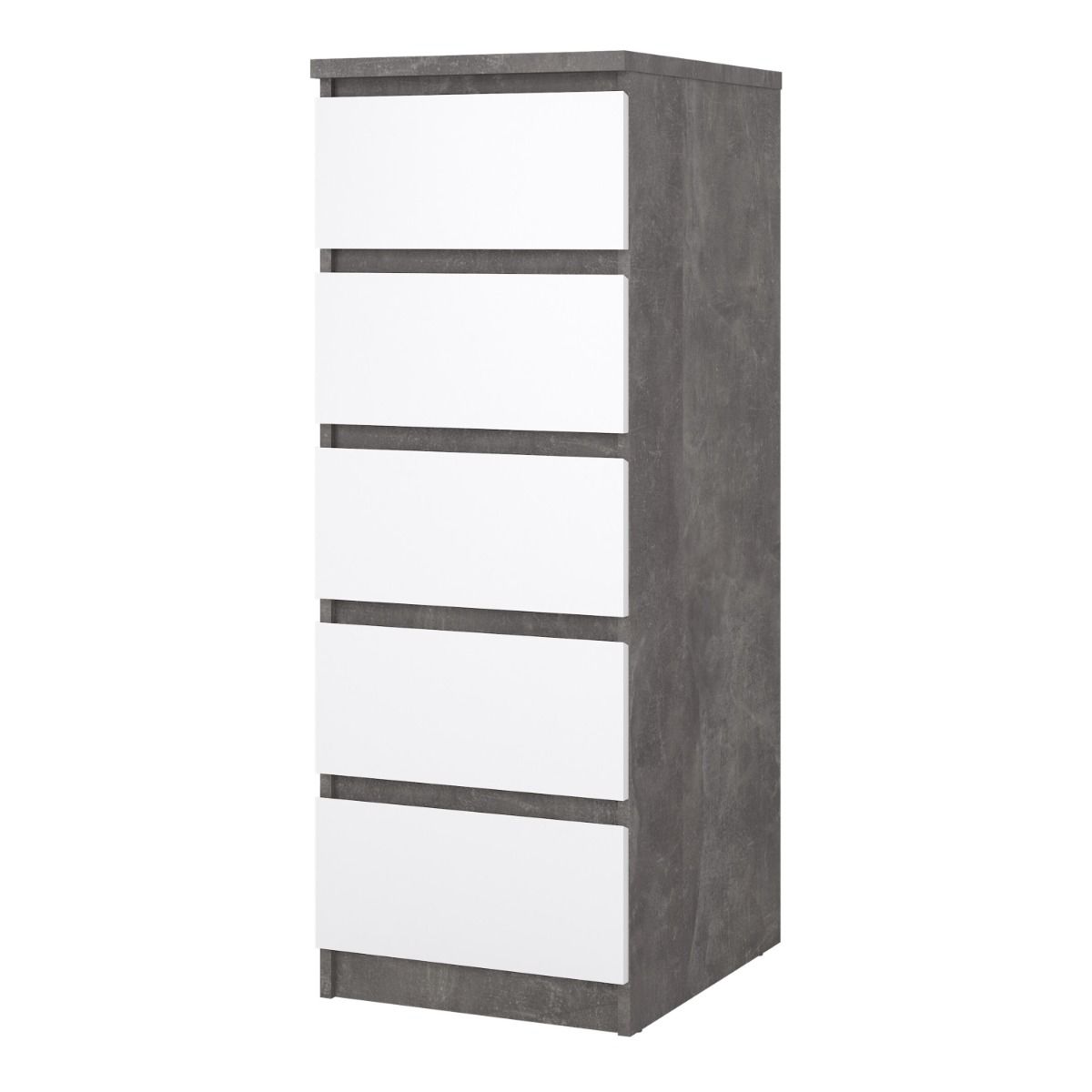 Naia Narrow Chest of 5 Drawers