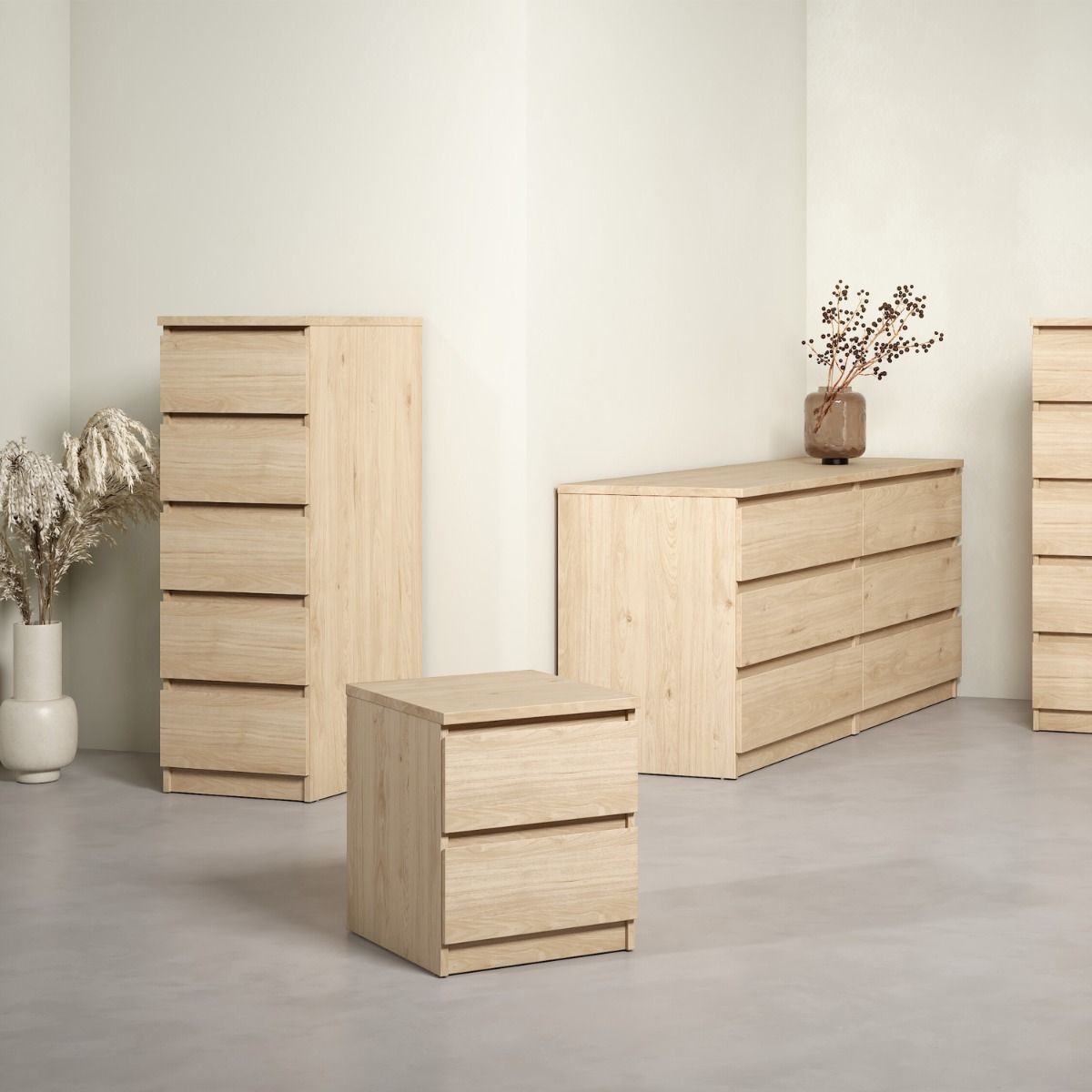 Naia Narrow Chest of 5 Drawers