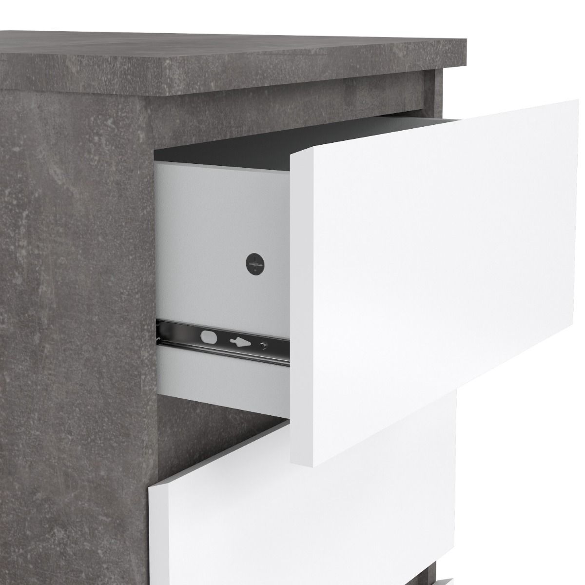 Naia Bedside Table 3 Drawers