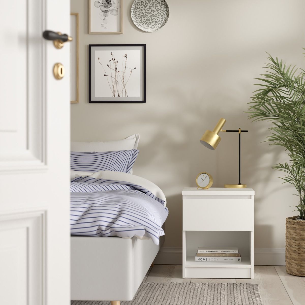 Naia Bedside 1 Drawer 1 Shelf