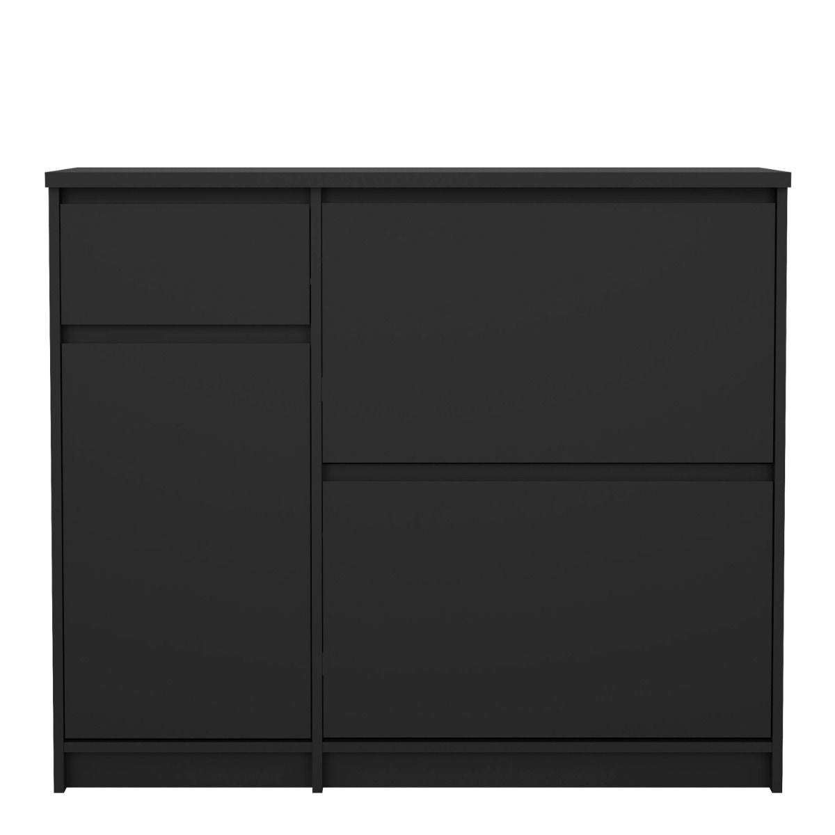 Naia Shoe Cabinet with 2 Flip Down Doors 1 Door and 1 Drawer