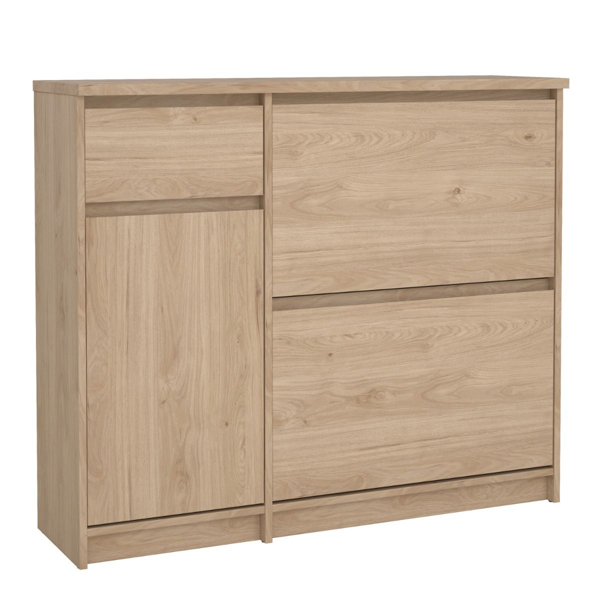 Naia Shoe Cabinet with 2 Flip Down Doors 1 Door and 1 Drawer