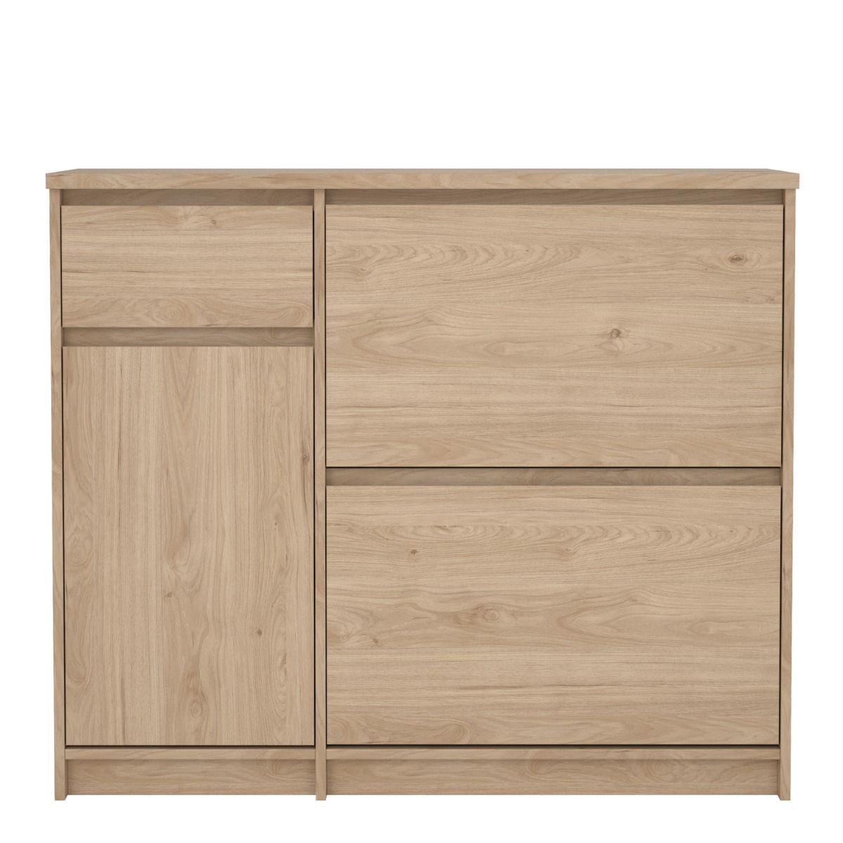 Naia Shoe Cabinet with 2 Flip Down Doors 1 Door and 1 Drawer