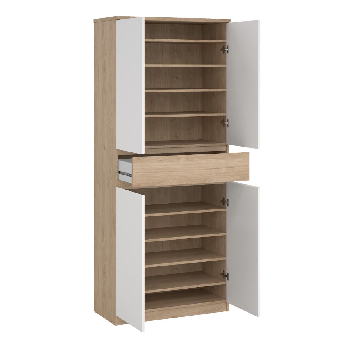 Naia Tall Shoe Cabinet with 4 Doors and 1 Drawer