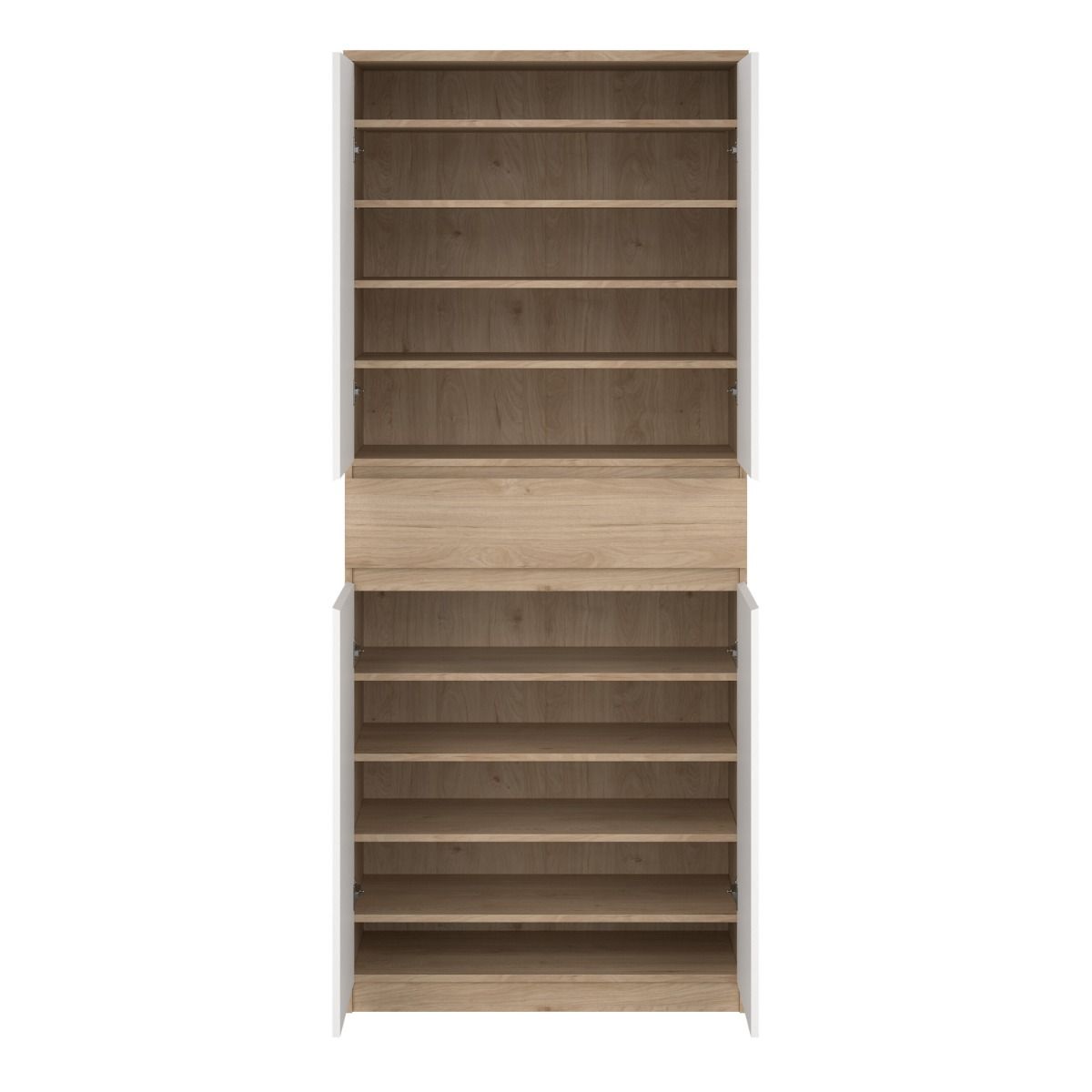 Naia Tall Shoe Cabinet with 4 Doors and 1 Drawer