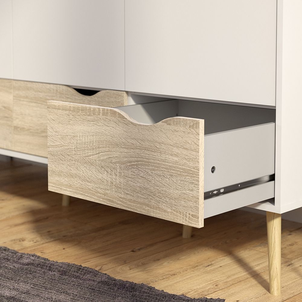 Oslo Wardrobe 3 Doors 3 Drawers