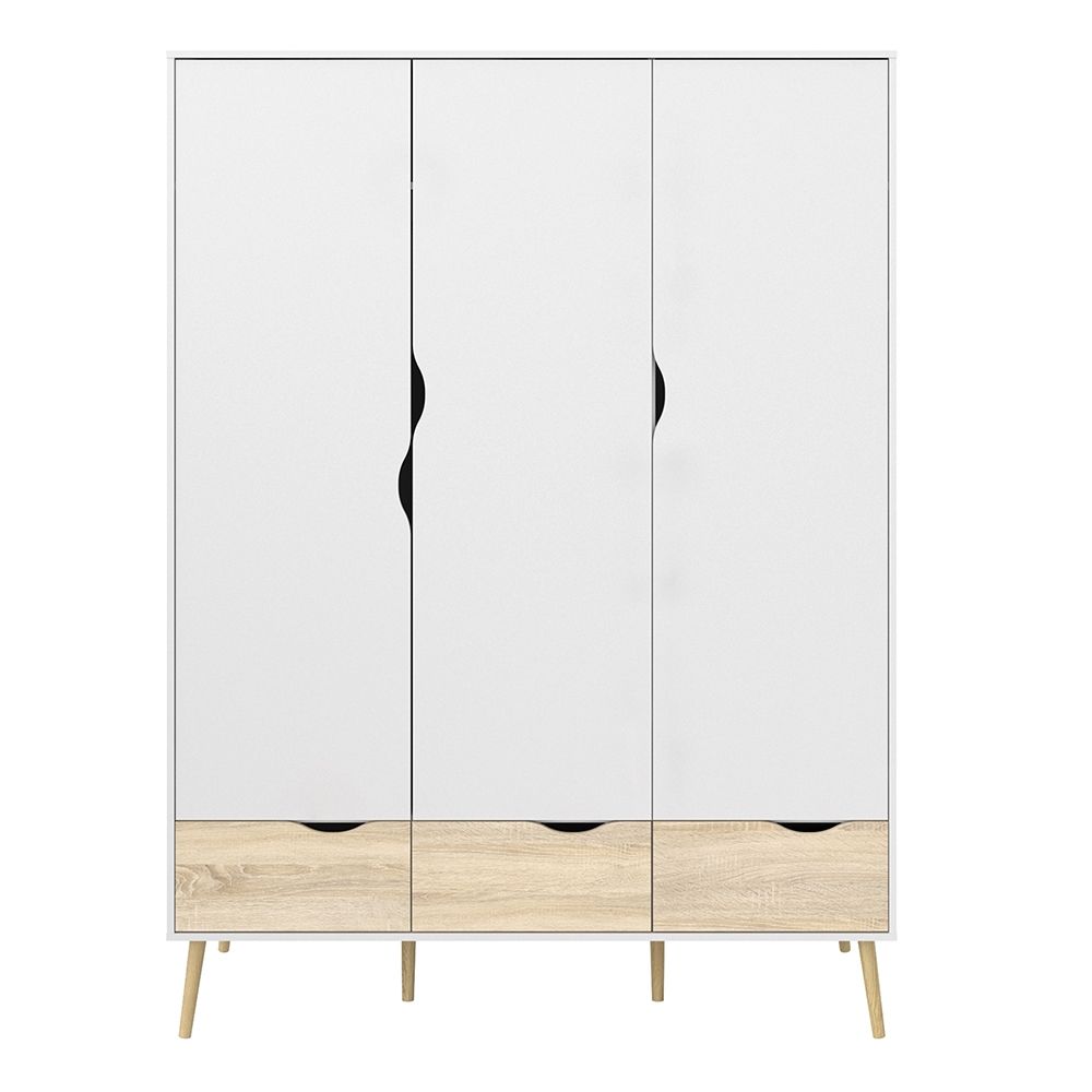 Oslo Wardrobe 3 Doors 3 Drawers