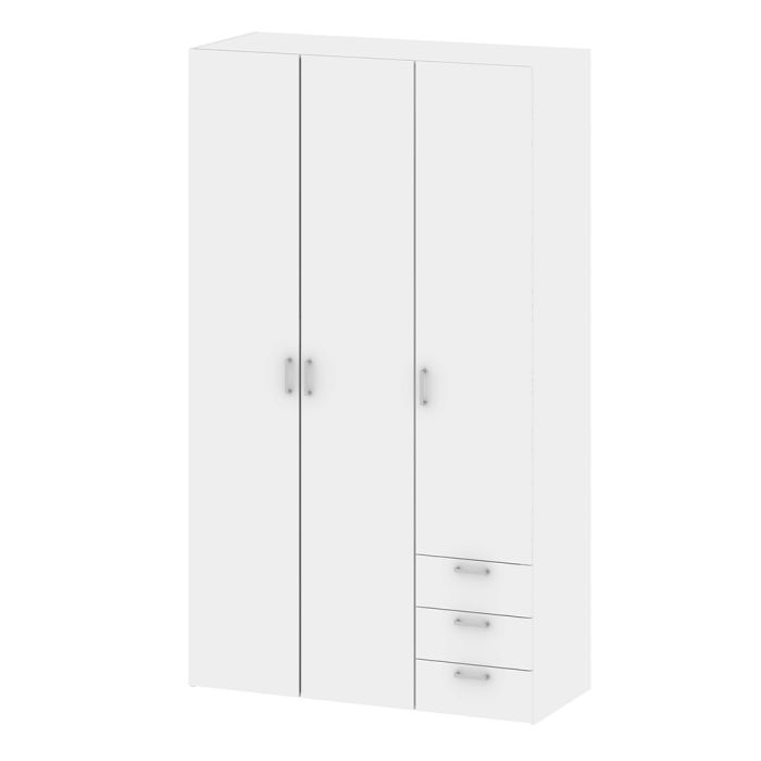 Space Wardrobe - 3 Doors 3 Drawers