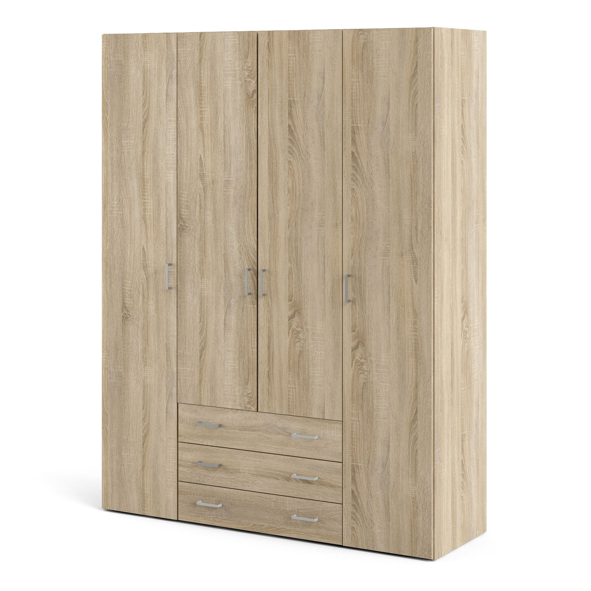 Space Wardrobe - 4 Doors 3 Drawers