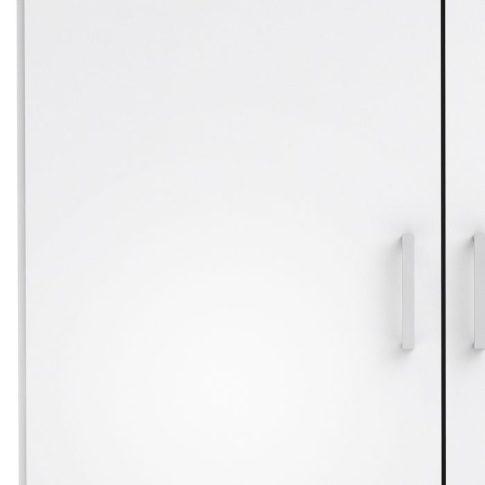 Space Wardrobe with 2 doors White