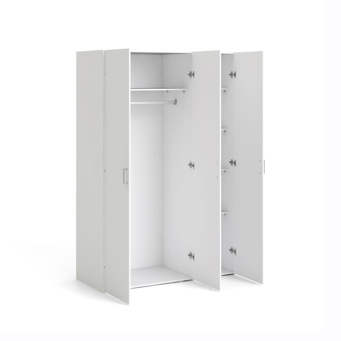 Space Wardrobe with 3 doors White