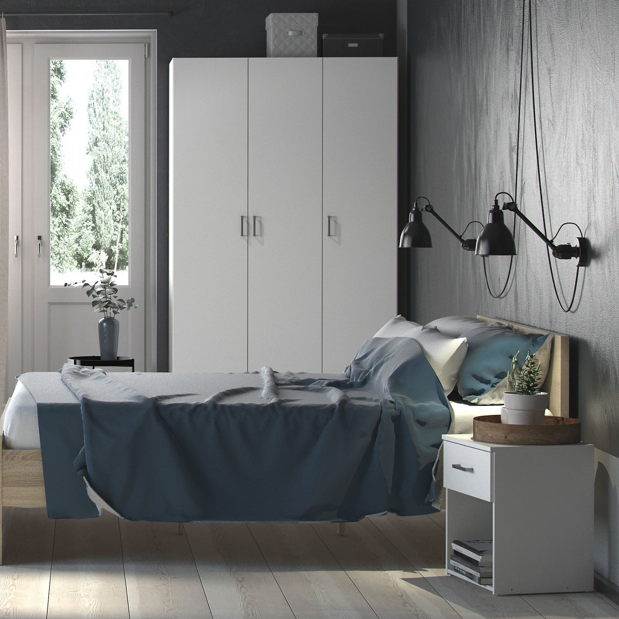 Space Bedside 1 Drawer